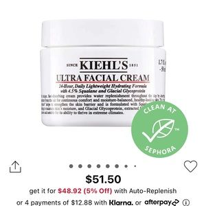 Kiehl’s Skin Care Products.